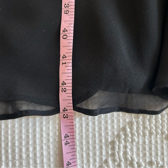 Simply Silk Vintage 90s Y2K Black Women Size XL Romantic Asymetrical Midi Dress - Picture 5 of 8